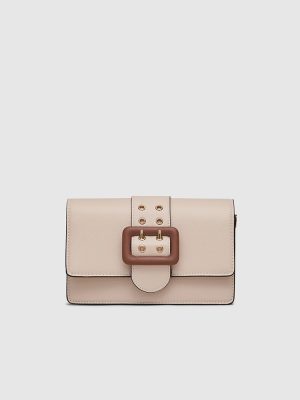 Adrianne Metal Buckle Crossbody Bag