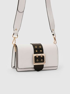 Adrianne Metal Buckle Crossbody Bag