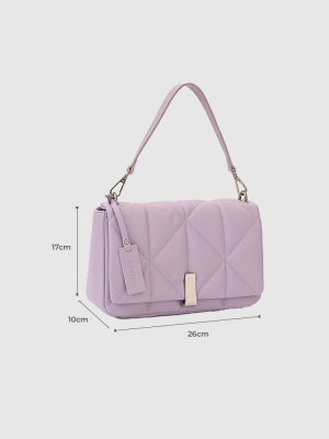 Genevieve Quilted Top Handle Sling Bag